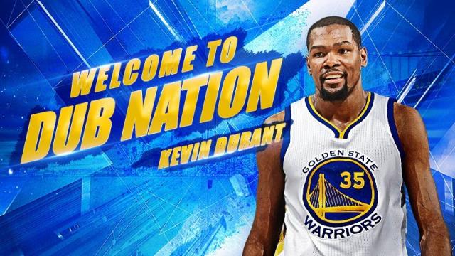 Presentaron a Durant en los Warriors