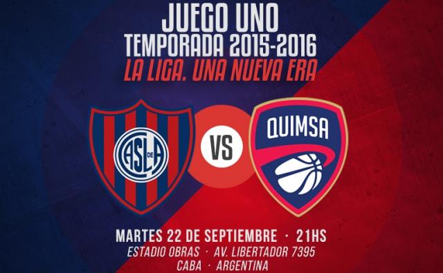 San Lorenzo - Quimsa  (Partido inaugural temporada 15/16)