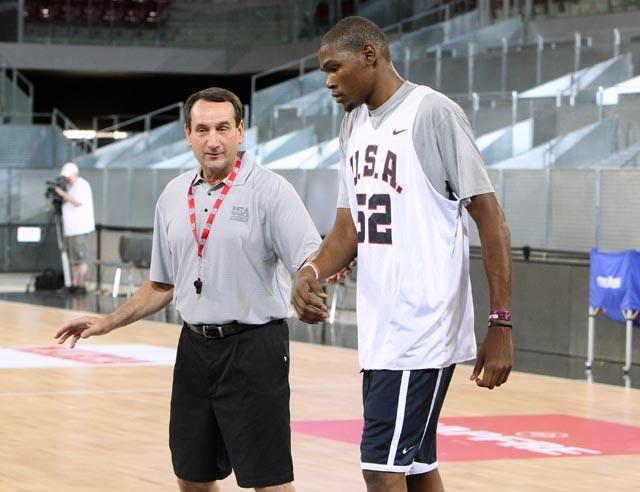 Mike Krzyzewski, sorprendido por la decisin de Kevin Durant