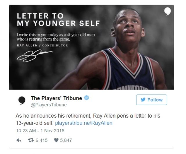 Ray Allen anunci su retiro