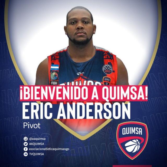 Quimsa anunci la llegada de Eric Anderson
