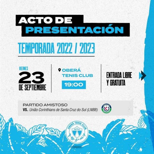 Presentacin, indumentaria y amistoso para Ober