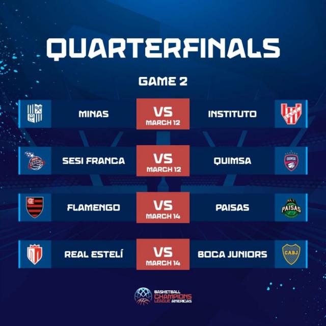 Bcl Amricas: Cronograma para los cuartos de final
